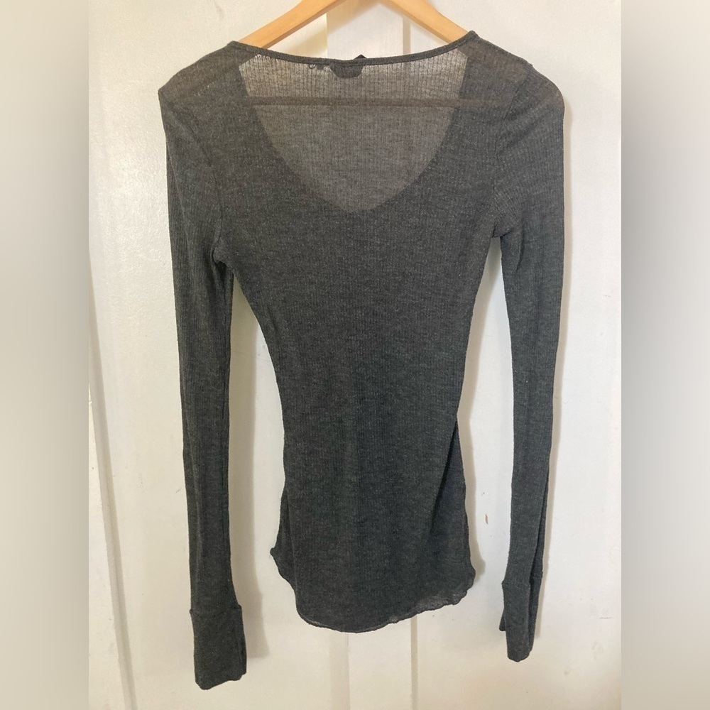 OUT from under Urban Outfitters ribbed knit bodycon popover tshirt - Picture 5 of 7